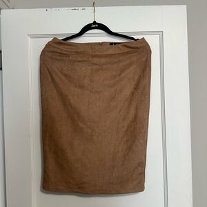 Lulu's Brown Pencil Skirt Knee-Length Work